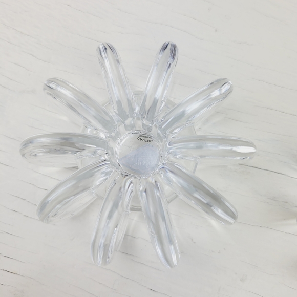 Shannon Crystal MCM Candle Stick Holders Designs of Ireland Tapered Sun Disc - Picture 7 of 11